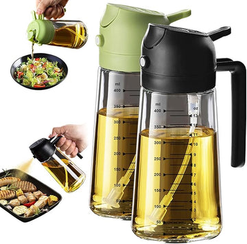 2 - in - 1 Glass Oil Dispenser and Sprayer - Ventrokahome
