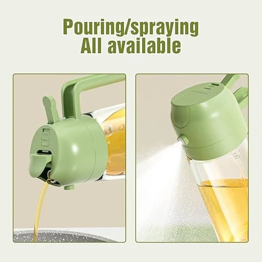 2 - in - 1 Glass Oil Dispenser and Sprayer - Ventrokahome