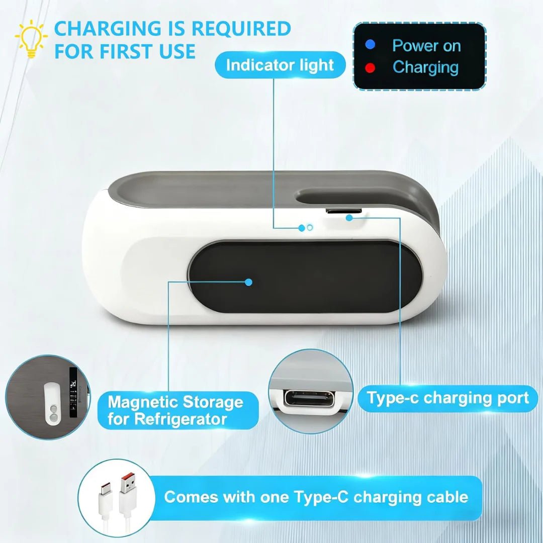 2-in-1 Mini Bag Sealer – USB Rechargeable & Long Lasting Battery - Ventrokahome