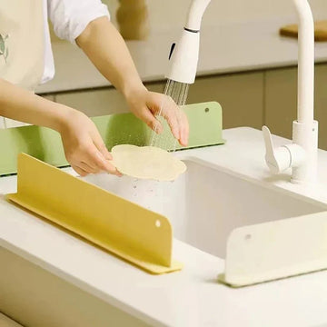 Silicone Kitchen Sink Water Splash Guard Washing Basin Anti - splash Stopper - Ventrokahome