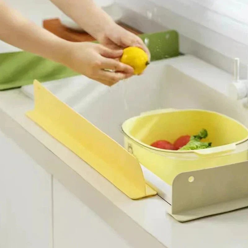Silicone Kitchen Sink Water Splash Guard Washing Basin Anti - splash Stopper - Ventrokahome
